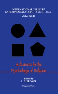 صورة الغلاف: Advances in the Psychology of Religion 9780080279480