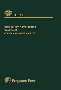 Cover image: Copper and Silver Halates 9780080292083