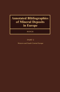 Imagen de portada: Annotated Bibliographies of Mineral Deposits in Europe 9780080302430