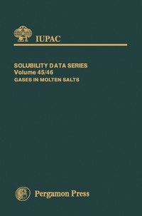 Cover image: Gases in Molten Salts 9780080307350