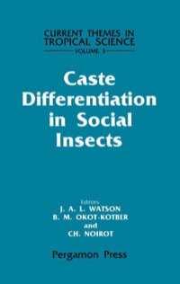 صورة الغلاف: Caste Differentiation in Social Insects 9780080307831