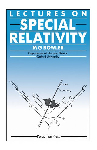 Cover image: Lectures on Special Relativity 9780080339399