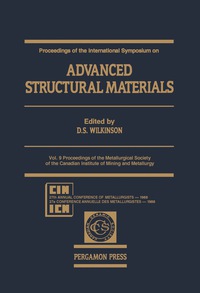 Omslagafbeelding: Proceedings of the International Symposium On: Advanced Structural Materials 9780080360904