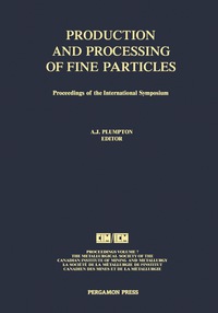Titelbild: Production and Processing of Fine Particles 9780080364483