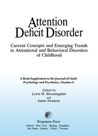 表紙画像: Current Concepts and Emerging Trends in Attentional and Behavioral Disorders of Childhood 9780080365084