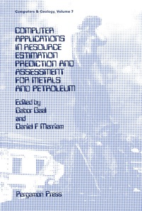 Cover image: Computer Applications in Resource Estimation 9780080372457