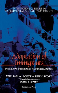 Imagen de portada: Adaptation of Immigrants 9780080372655