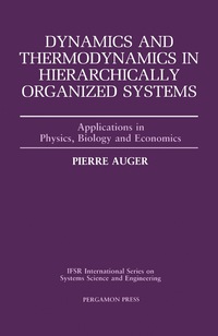 Omslagafbeelding: Dynamics and Thermodynamics in Hierarchically Organized Systems 9780080401805