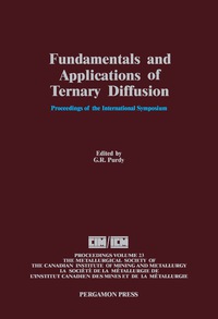 صورة الغلاف: Fundamentals and Applications of Ternary Diffusion 9780080404127