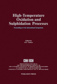Imagen de portada: High-Temperature Oxidation and Sulphidation Processes 9780080404233