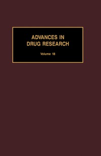 Imagen de portada: Advances in Drug Research 9780120133185