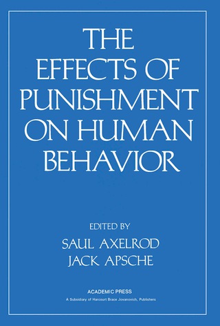 Immagine di copertina: Effects of Punishment on Human Behavior 9780120687404