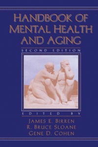 Cover image: Handbook of Mental Health and Aging 2nd edition 9780121012779