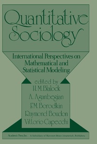 Cover image: Quantitative Sociology 9780121039509