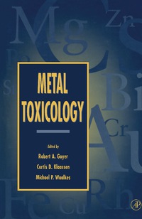 Imagen de portada: Metal Toxicology 9780122943751