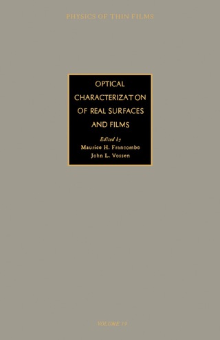Cover image: Optical Characterization of Real Surfaces and Films 9780125330190
