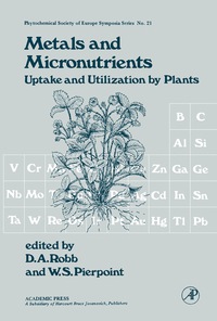 Titelbild: Metals and Micronutrients 9780125895804
