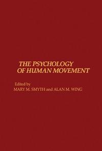 表紙画像: Psychology of Human Movement 9780126530209