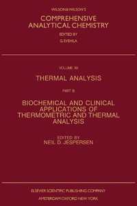 Titelbild: Thermal Analysis 9780444420626