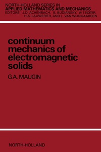 Cover image: Continuum Mechanics of Electromagnetic Solids 9780444703996