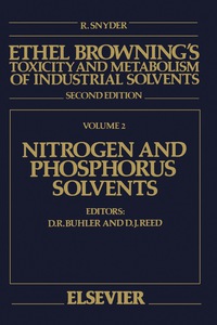 صورة الغلاف: Nitrogen and Phosphorus Solvents 2nd edition 9780444813169