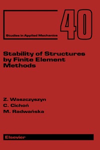 Omslagafbeelding: Stability of Structures by Finite Element Methods 9780444821232