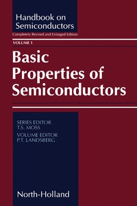 Cover image: Basic Properties of Semiconductors 9780444888556