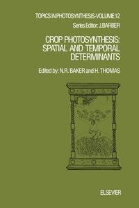 Cover image: Crop Photosynthesis 9780444896087