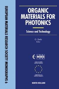 Imagen de portada: Organic Materials for Photonics 9780444899163