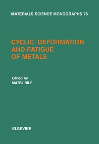 Imagen de portada: Cyclic Deformation and Fatigue of Metals 9780444987907