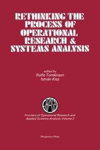 Imagen de portada: Rethinking the Process of Operational Research & Systems Analysis 9780080308296
