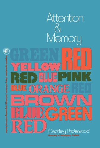 Cover image: Attention and Memory 9780080196152