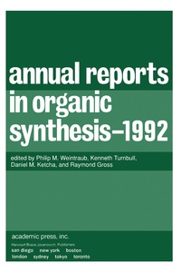 Cover image: Annual Reports in Organic Synthesis 1992 9780120408221