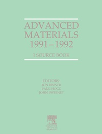 Cover image: Advanced Materials 1991-1992 9781856170819