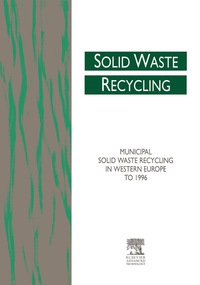 Omslagafbeelding: Municipal Solid Waste Recycling in Western Europe to 1996 9781856171380
