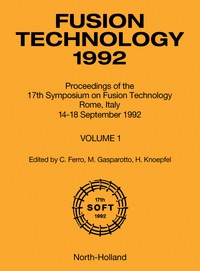表紙画像: Fusion Technology 1992 9780444899958