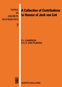 Omslagafbeelding: A Collection of Contributions in Honour of Jack van Lint 9780444898081