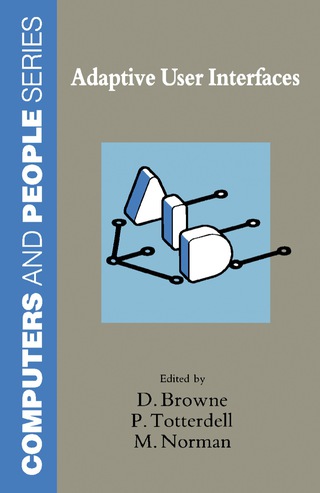 Imagen de portada: Adaptive User Interfaces 9780121377557