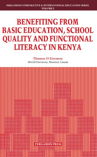 Immagine di copertina: Benefiting from Basic Education, School Quality and Functional Literacy in Kenya 9780080349954