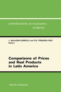 Imagen de portada: Comparisons of Prices and Real Products in Latin America 9780444884091