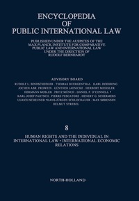 表紙画像: Enclyclopedia of Public International Law 9780444879110