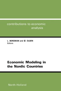 صورة الغلاف: Economic Modeling in the Nordic Countries 9780444896537