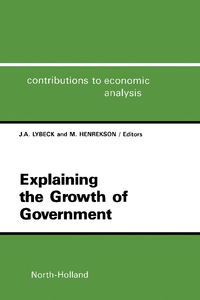 Imagen de portada: Explaining the Growth of Government 9780444704269