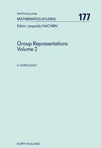 Cover image: Group Representations 9780444887269