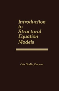 Imagen de portada: Introduction to Structural Equation Models 9780122241505