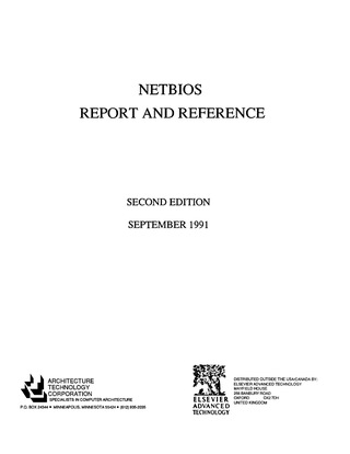 Cover image: NETBIOS Report and Reference 9781856171281