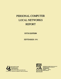 Imagen de portada: Personal Computer Local Networks Report 9781856170932