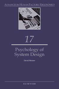 Cover image: Psychology of System Design 9780444883780