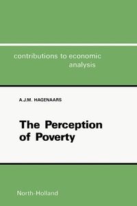 Cover image: The Perception of Poverty 9780444878984