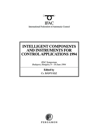 Cover image: Intelligent Components and Instruments for Control Applications 1994 9780080422343